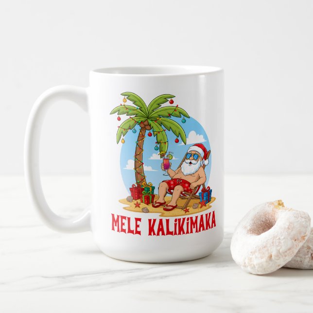 Mug Joyeux Noël Mele Kalikimaka (Avec donut)