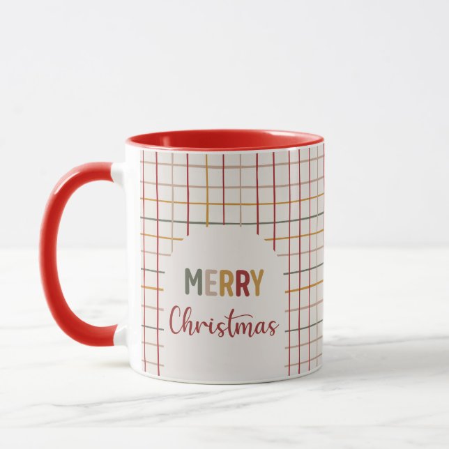 Mug Joyeux Noël moderne coloré tendance (Gauche)