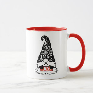 Mug Joyeux Noël moderne Gnome Holiday