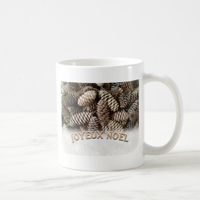 Mug Joyeux Noel Noël Pine Cône de Noël (Droite)