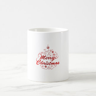 Mug Joyeux Noël Ornement Rouge Boule Fêtes