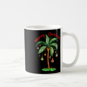 Mug Joyeux Noël Palmier Hawaï Hawaïen Tropical