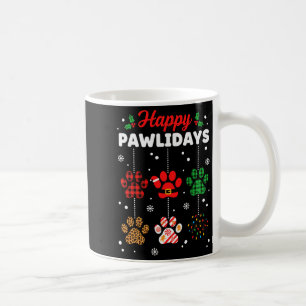 Mug Joyeux Noël Pawlidays Buffalo à carreaux Patte de