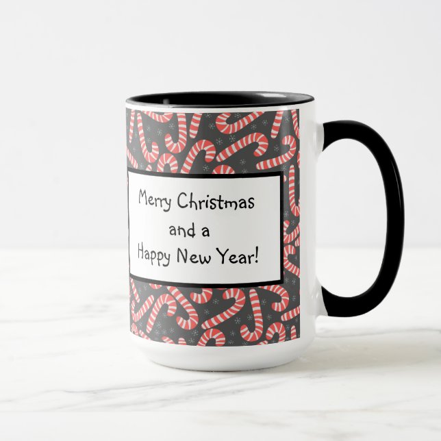 Mug Joyeux Noël Peppermenthe Sucres de canne Snowflake (Droite)