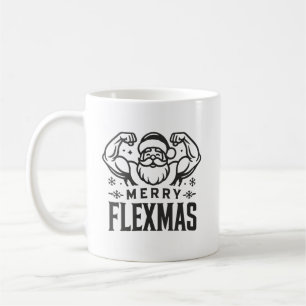 Mug Joyeux Noël Père Noël Design Gym de Noël