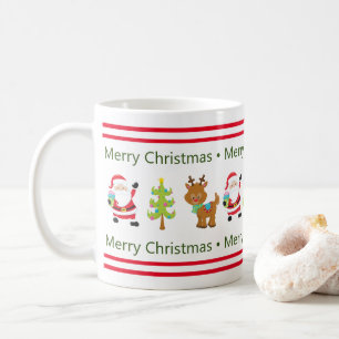 Mug Joyeux Noël Père Noël Et Rennes