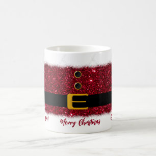 Mug Joyeux Noël-Père Noël-Rouge éblouissant