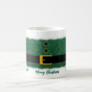 Mug Joyeux Noël-Père Noël-Vert Éblouissant-