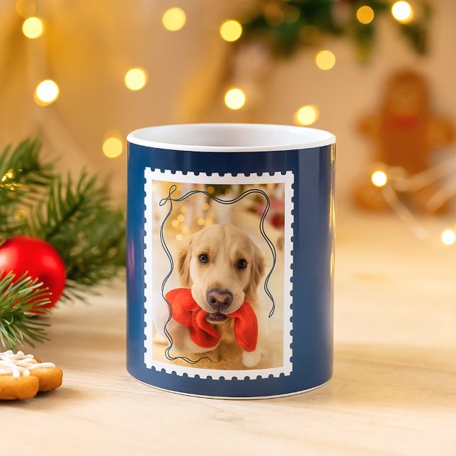 Mug Joyeux Noël Personnalisé Animaux de compagnie Phot (Créateur téléchargé)