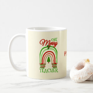 Mug Joyeux Noël personnalisé Enseignant Noël