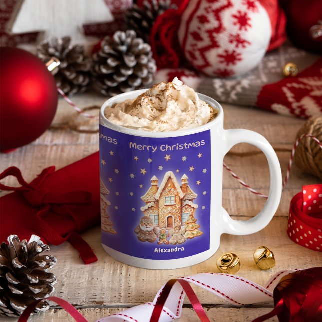 Mug Joyeux Noël Personnalisé Nom Fun (Créateur téléchargé)