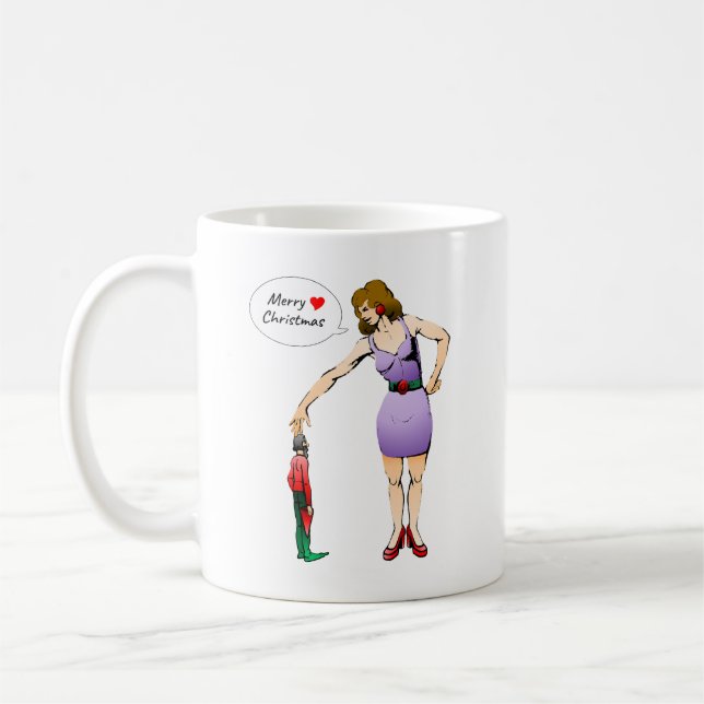 Mug Joyeux Noël Petit Elfe (Gauche)