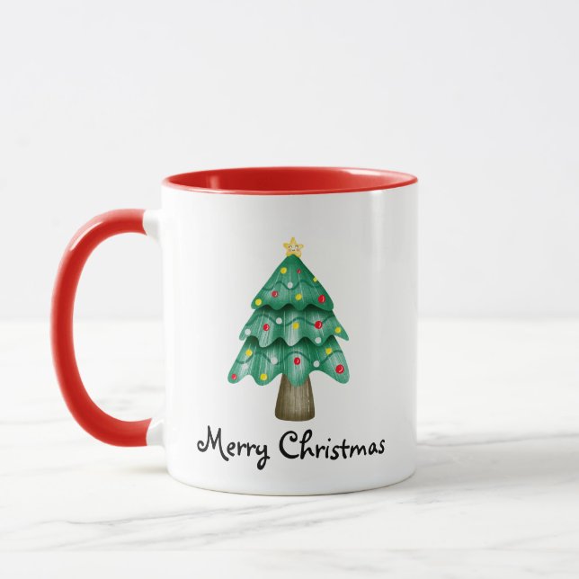 Mug Joyeux Noël Photo Personnalisée  (Gauche)