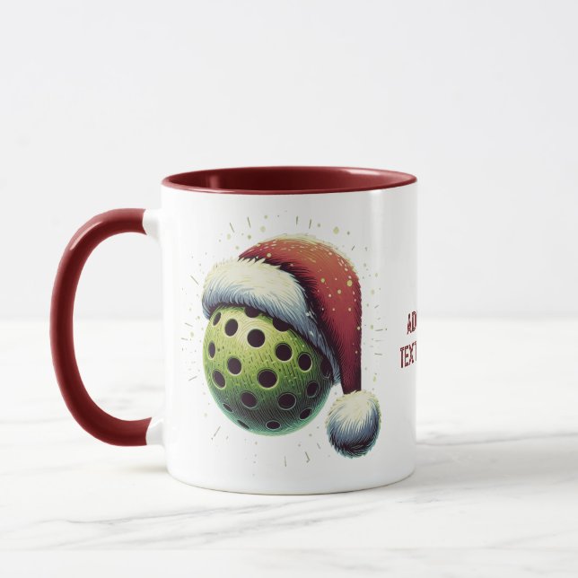Mug Joyeux Noël Pickleable Santa Hat Sports (Gauche)