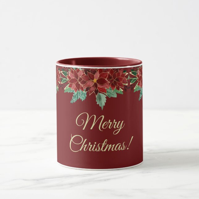 Mug Joyeux Noël Poinsettia (Centre)