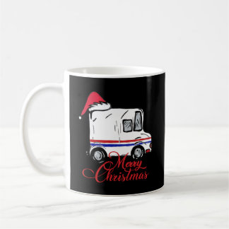 Mug Joyeux Noël Postal Truck Mail Transporteur Cadeau 