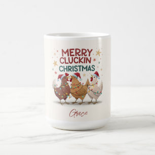 Mug Joyeux Noël Poulets Personnalisés