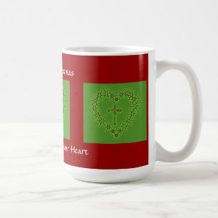 MUG JOYEUX NOËL POURRAIT JÉSUS VIVRE DANS VOTRE COEUR