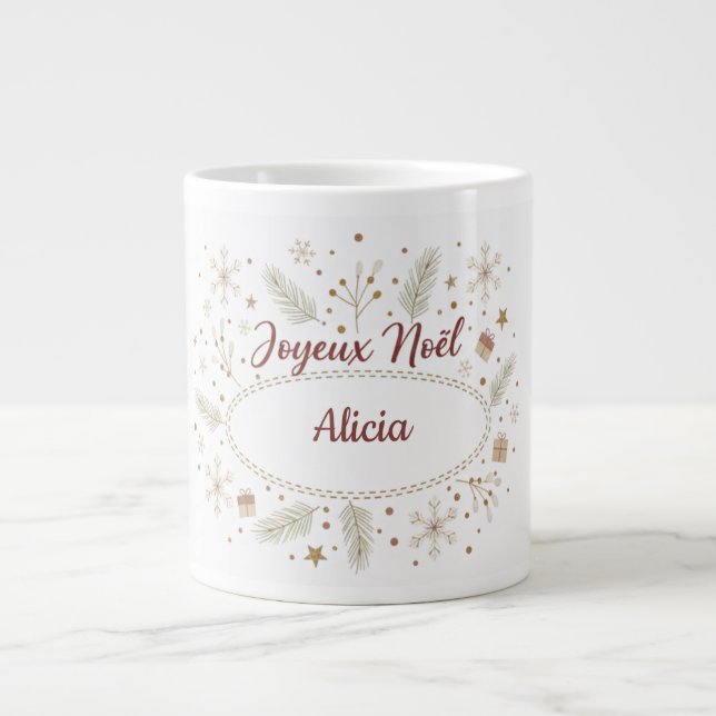 Mug Joyeux Noël Prénom - Cosy Christmas (Devant)
