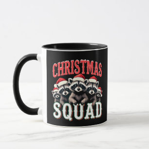 Mug Joyeux Noël Raccoon Santa Hat Amateurs
