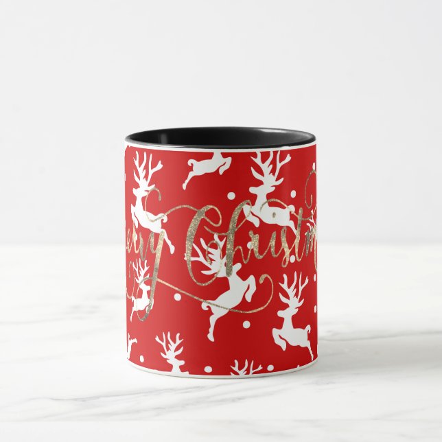 Mug Joyeux Noël Rénes Rouges (Centre)