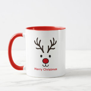 Mug Joyeux Noël Renne Mignon Noël Personnalisé