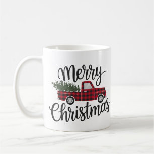 Mug Joyeux Noël Rouge Buffalo Chariot Plaid