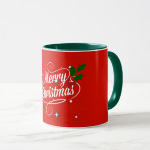 Mug Joyeux Noël rouge et vert,