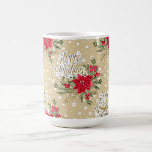 Mug Joyeux Noël Rouge Poinsettia