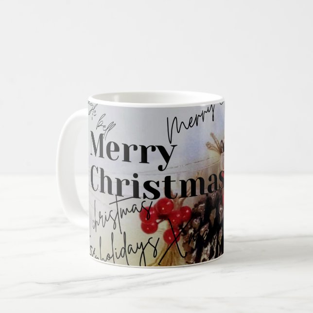 Mug Joyeux Noël rustique (Devant gauche)