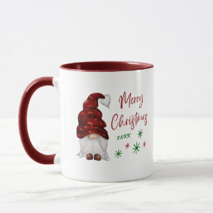 Mug Joyeux Noël Rustique Femme Gnome Fun Holiday