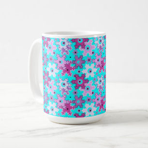 Mug Joyeux Noël sans couture poinsettia rouge vert euo