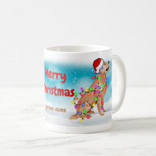 Mug Joyeux Noël Santa Claus Golden Retriever