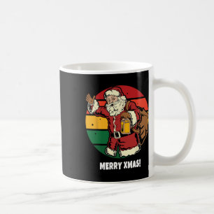 Mug Joyeux Noël Santa Claus Retro Vintage Sunset Happy