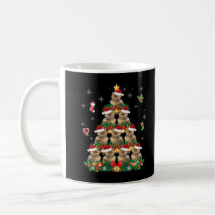 Mug Joyeux Noël Selkirk Rex Cat Père Noël Tree Pajama