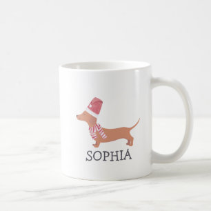 Mug Joyeux Noël Simple moderne Dachshund Chien