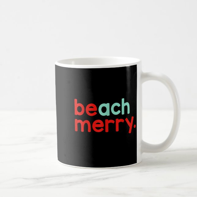 Mug Joyeux Noël sur la plage  (Droite)
