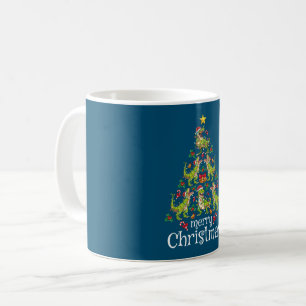 Mug Joyeux Noël T Rex Garçons Enfants Arbre de Noël Re