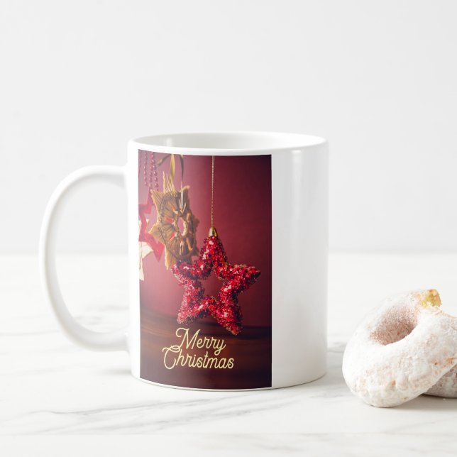 Mug « Joyeux Noël » – Vaisselle de fêtes de fin d' (Avec donut)
