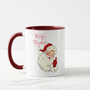 Mug Joyeux Noël vintage Père Noël famille ho vacances