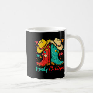 Mug Joyeux Noël Xmas Bottes de Cowboy Western Hommes F