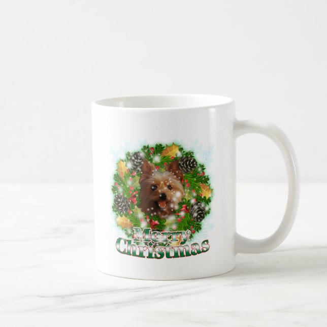 Mug Joyeux Noël Yorkie (Droite)
