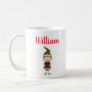 Mug joyeux nom de Noël enfant garçon personnage