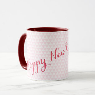 Mug Joyeux Nouvel An 2025 Pink Modern Elegant Thé Café