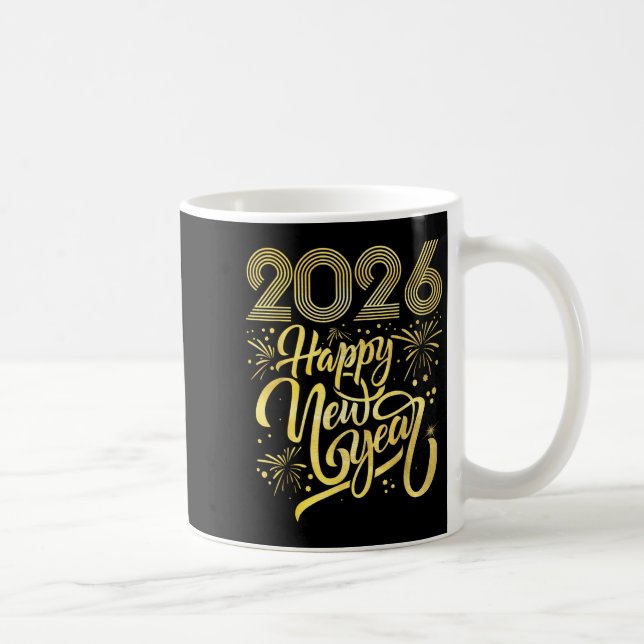 Mug Joyeux Nouvel An 2026 Feu d'artifice (Droite)