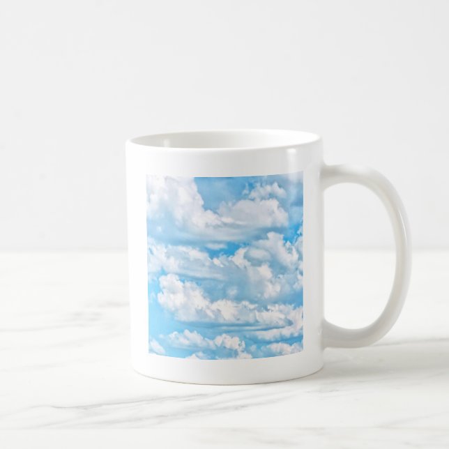 Mug Joyeux nuages ensoleillés Paysage Arrière - plan (Droite)