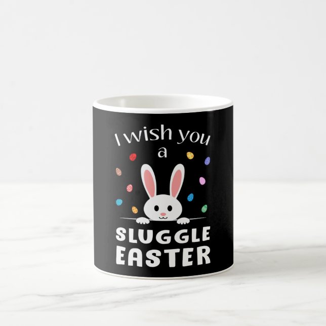 Mug Joyeux Oeuf de Pâques lapin animal Pâques Drôle ca (Centre)