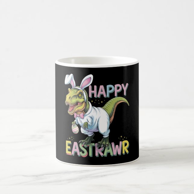 Mug Joyeux Oeuf lapin de dinosaure de Pâques de l'Eau  (Centre)