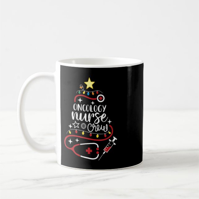 Mug Joyeux Oncologiste de Noël Oncologie des cadeaux d (Gauche)