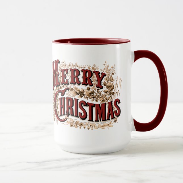 Mug Joyeux or de Noël 1876 (Droite)